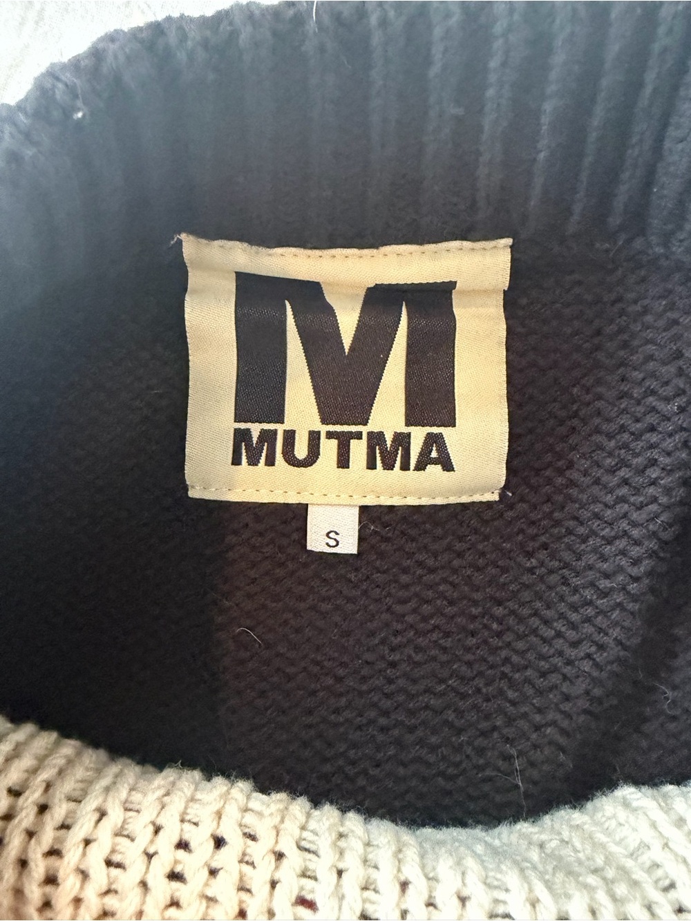 Mutma Fringed Knit Mini Skirt in Black and Red - worn once - Picture 5 of 7